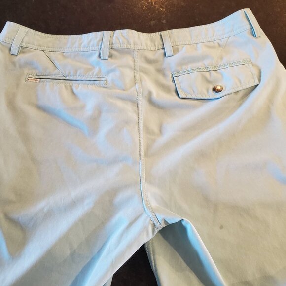 Linksoul Mens Light Blue Golf Shorts Size 36 Cotton Blend Casual Wear - Picture 2 of 10
